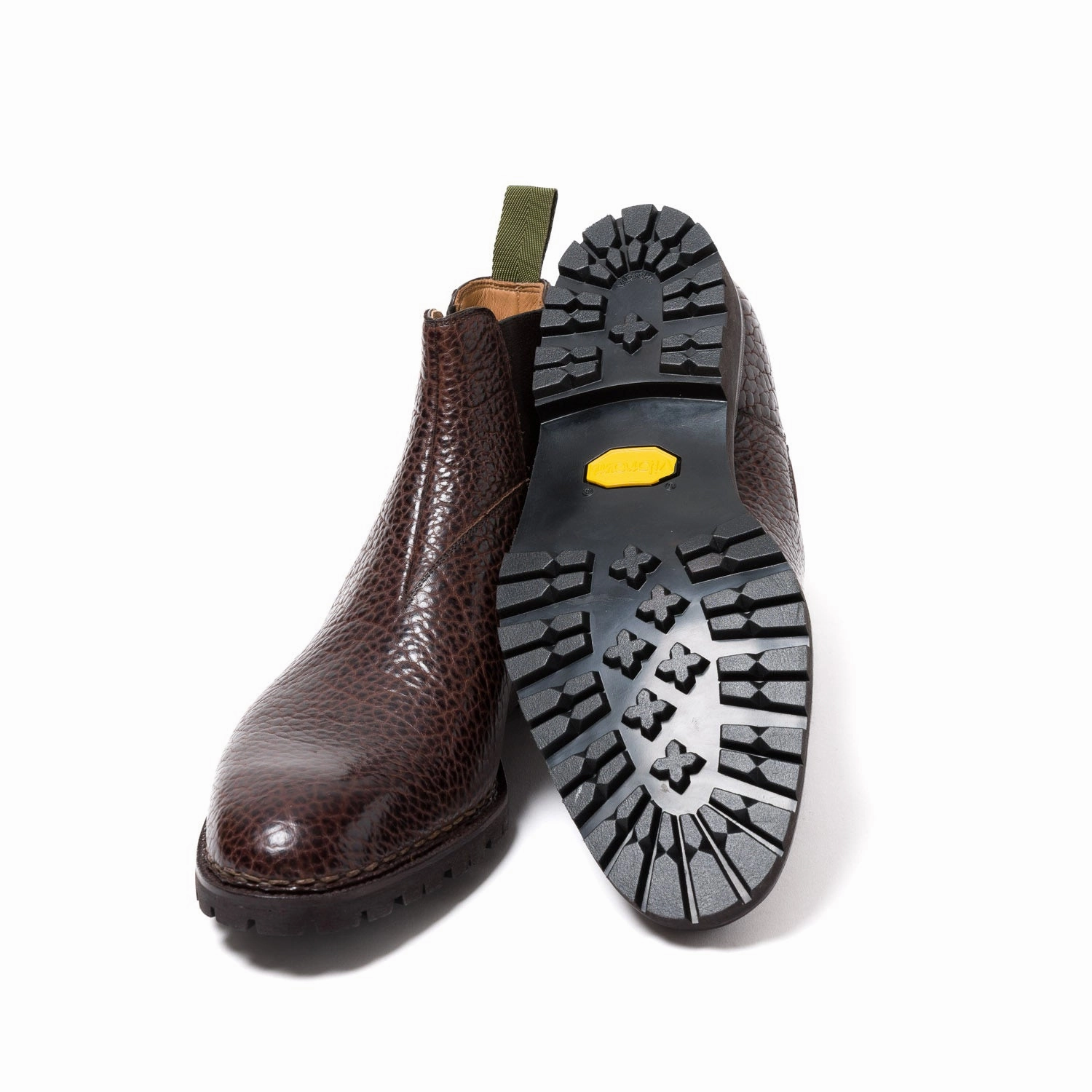 Boot "Chelsea" aus dunkelbraunem Bisonleder - reine Handarbeit Caslon Miller Chelsea Boot