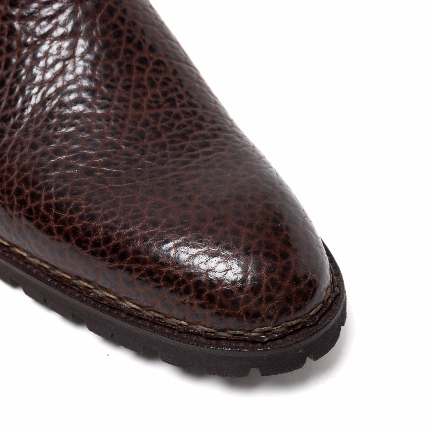 Boot "Chelsea" aus dunkelbraunem Bisonleder - reine Handarbeit Chelsea Boots Australien