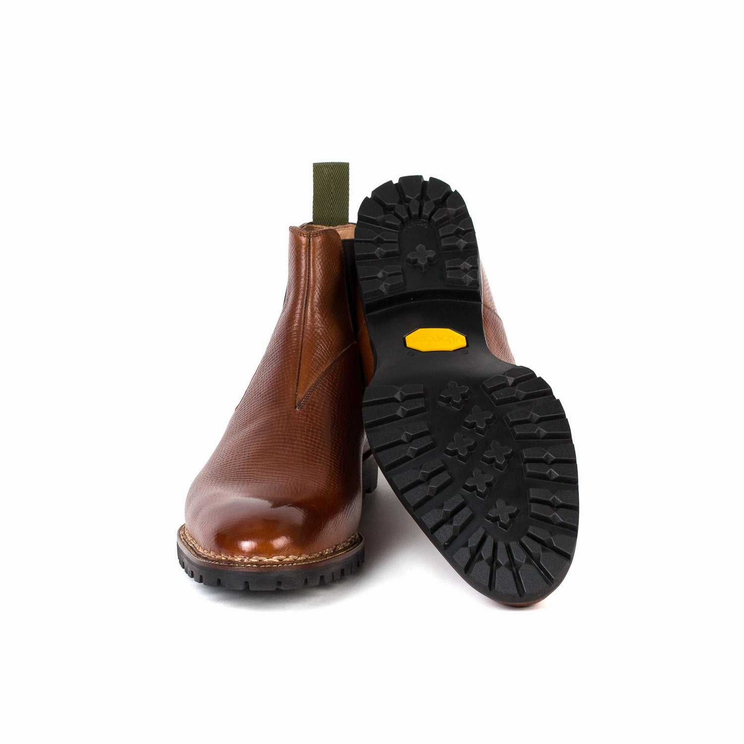 Chelsea Boots Gr. 43 Boot "Outdoor Chelsea" aus genarbtem Kalbsleder - reine Handarbeit