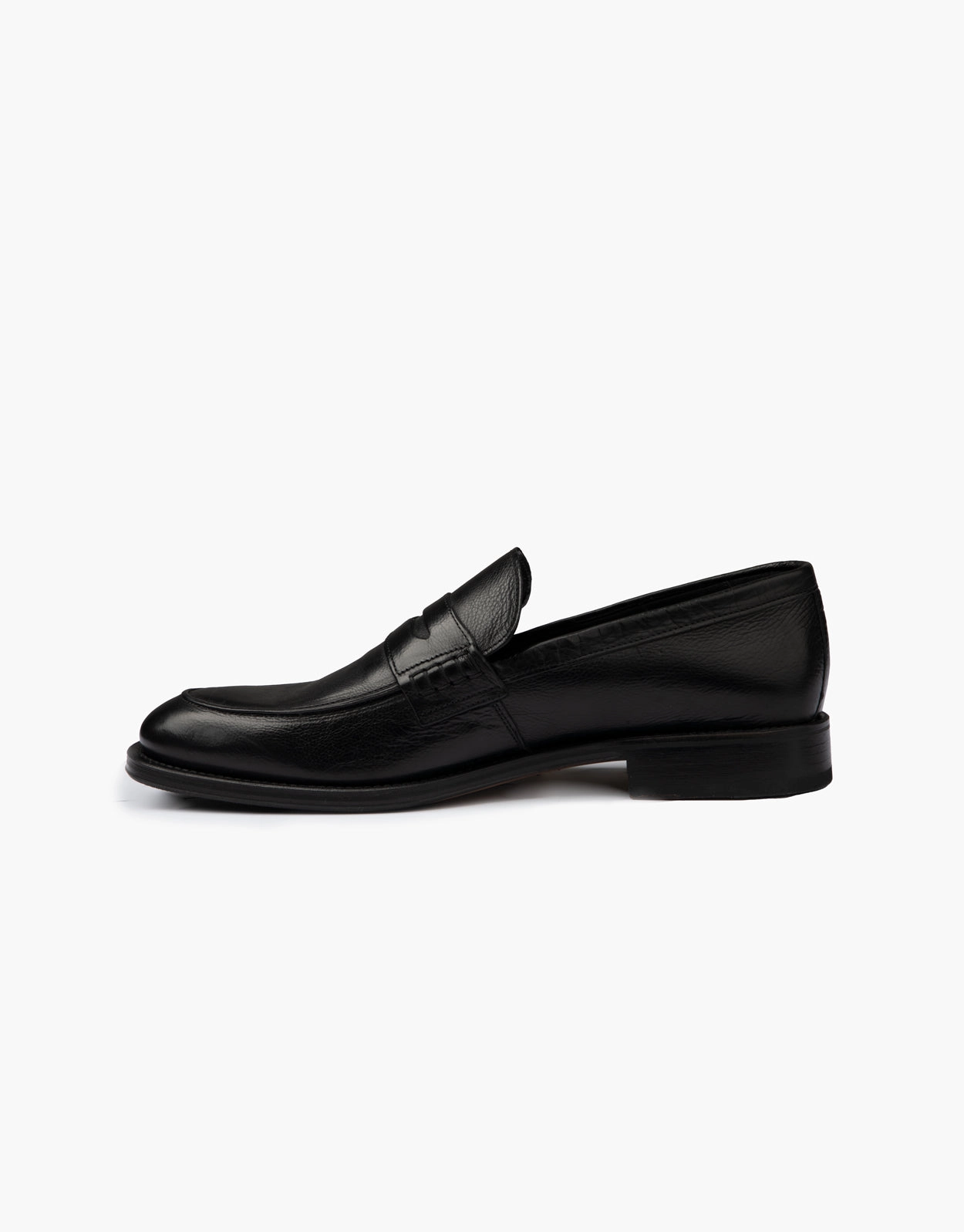 Loafers With Gold Boston Black Penny Loafer