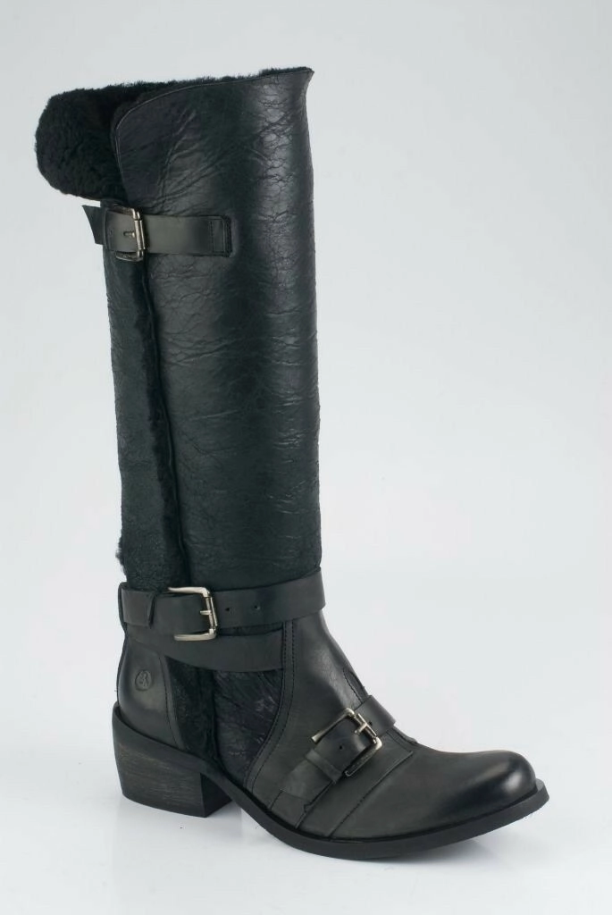 Amazon Plateau High Heels Bronx Schuhe Damen- Stiefel Lederstiefel Winterstiefel Shoes in Schwarz NEU