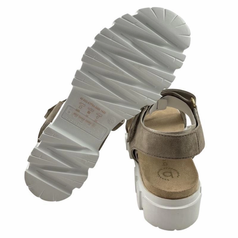 Bugatti Damen Sandalen 431-A7F80-1000-1000 Schwarz Sandalen Keilabsatz Kork