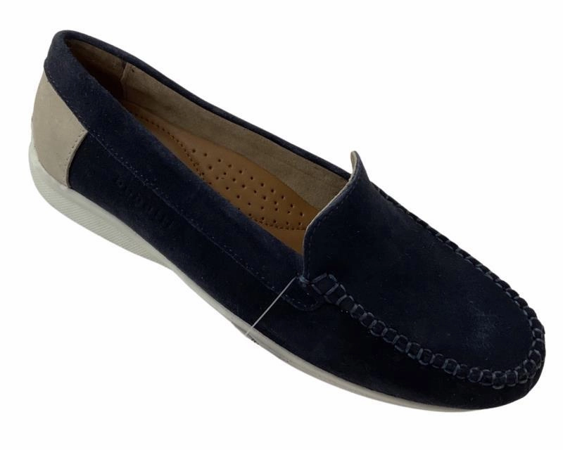 Keibler Heels Bugatti Damen Slipper 431-A7E60-3435-4121 Blau/Wei