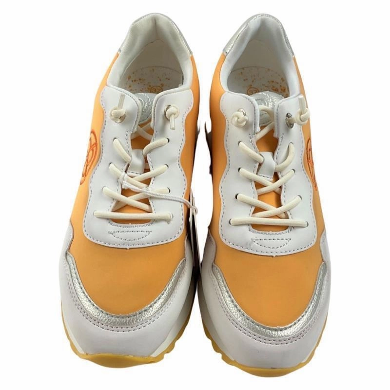 Bugatti Damen Sneaker 431-A6L05-5550-2133 Orange/Wei Rares Sneaker