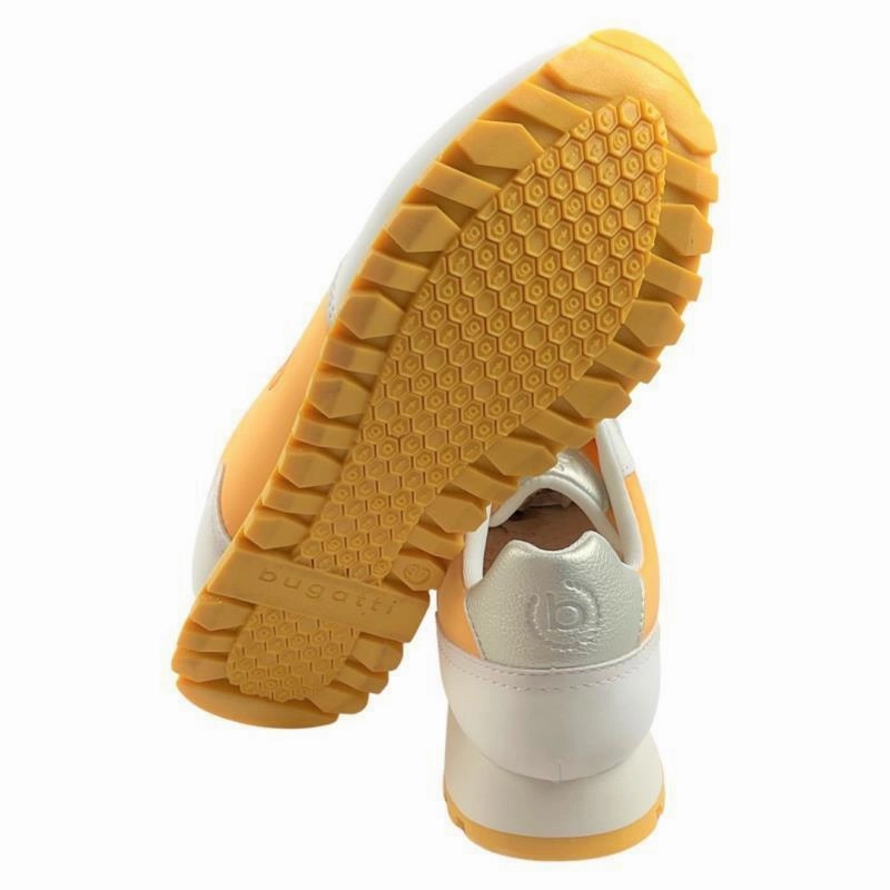 Sneaker Frühjahr 2025 Bugatti Damen Sneaker 431-A6L05-5550-2133 Orange/Wei