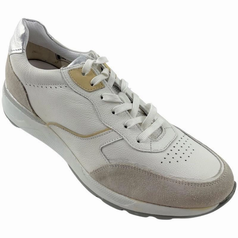 Sneaker Hohe Sohle Bugatti Damen Sneaker 433-A6N04-1410-2021 Wei/Beige