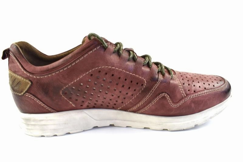 Sneaker Mit Leopardenmuster Bugatti Halbschuh  Leder mit Lcher321-70201-3500 Rot