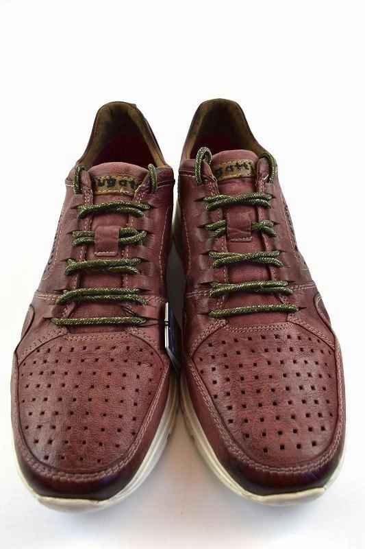 Bugatti Halbschuh  Leder mit Lcher321-70201-3500 Rot Wheat Sneaker