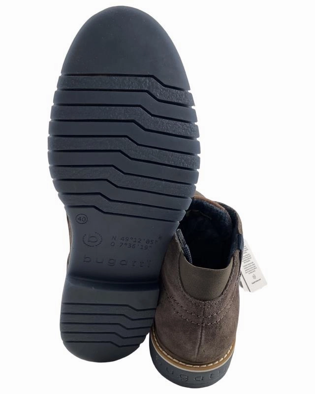 Gothic Platform Ankle Boots Bugatti Herren Boots 331-83736-1400-1100 Dunkelgrau Leder