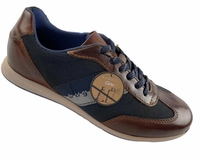Tamaris Sneaker Leder Bugatti Herren  Sneaker 315-A9Q05-4069-6341 Cognac/Blau
