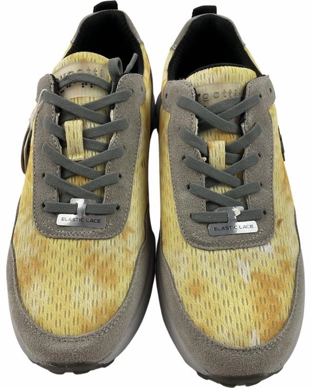 Bugatti Herren Sneaker 321-A7S01-6914 Gelb Hellgrau Sneaker Größe 43