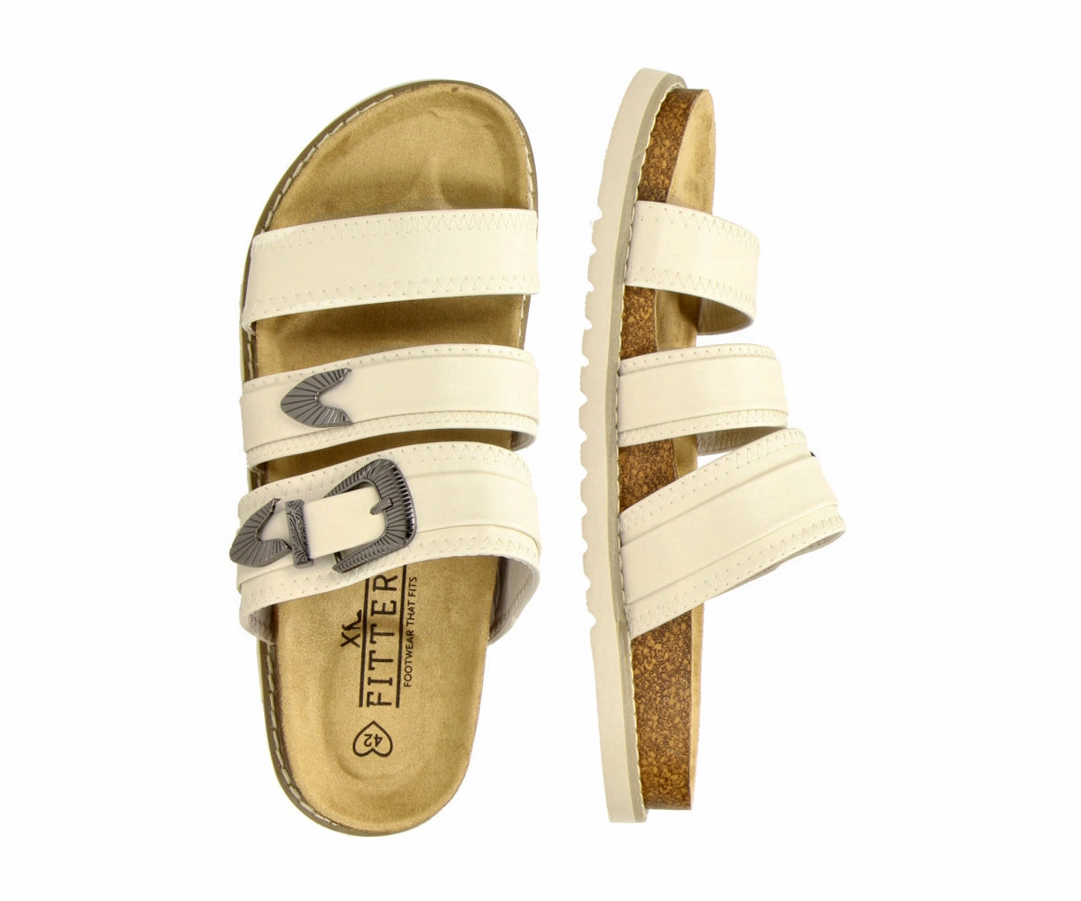 Camille in Beige - Damen Slipper Esprit Sandalen Mit Absatz