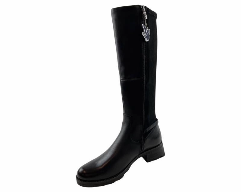 Caprice Damen Stiefel 9-25612-41 019  Schwarz Leder Magnum Stiefel Regular