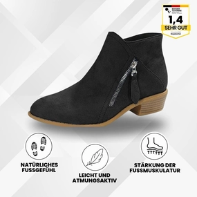 New Pryle House Check & Leather Ankle Boots OrthoStep  Ergonomische Schmerzlinderungs-Stiefeletten mit ergonomischer Untersttzung