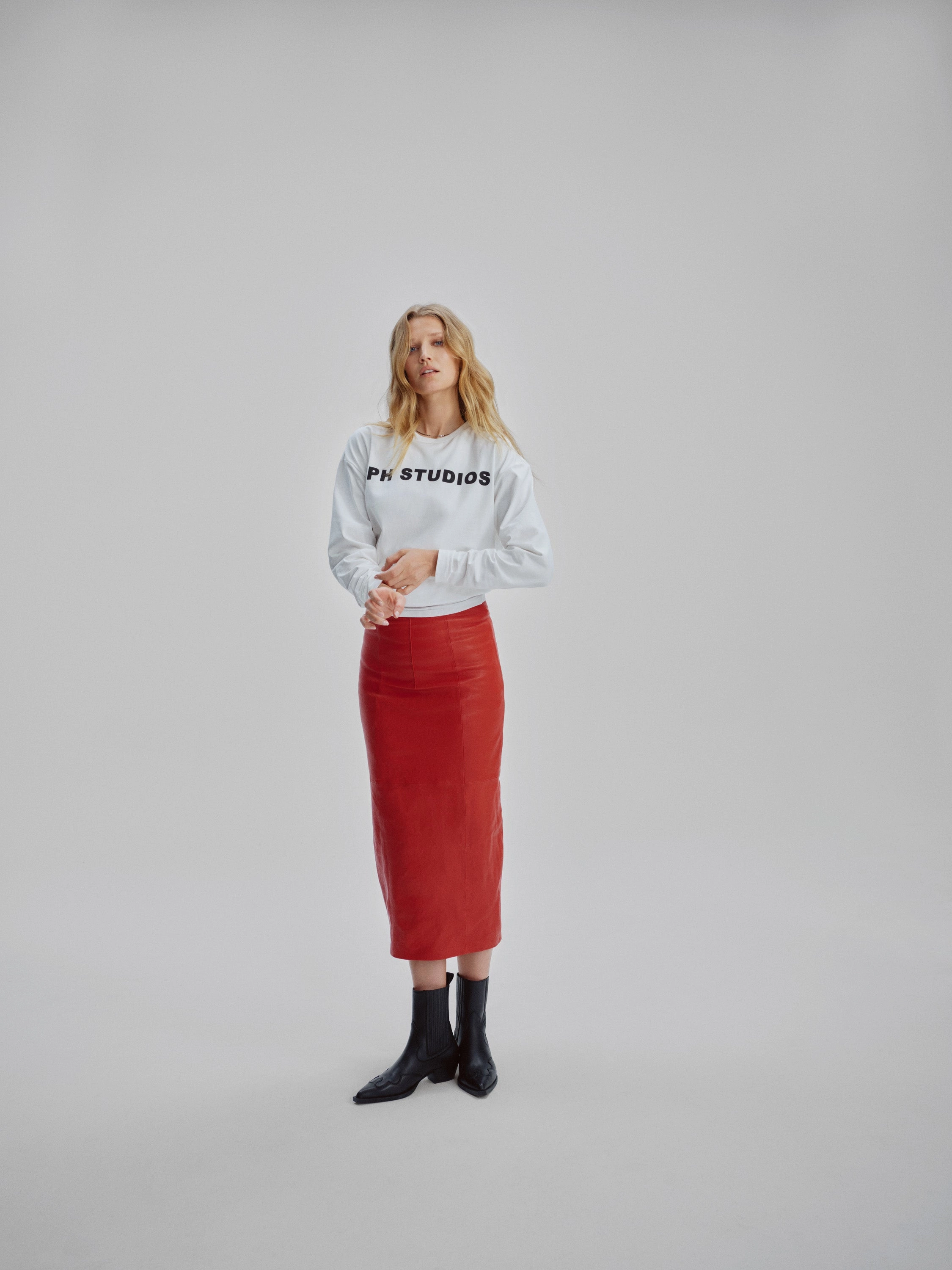 CPH284 x Toni Garrn Used Leather black Ankle Boots Veloursleder