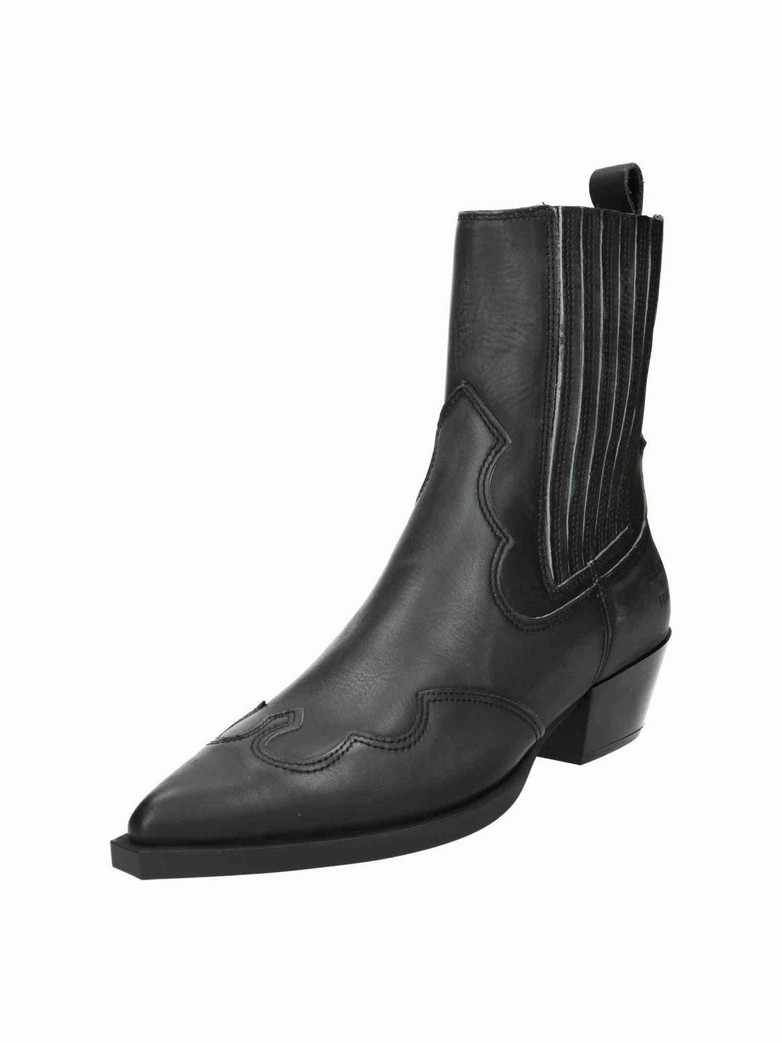 CPH284 x Toni Garrn Used Leather black Ankle Boots Gif