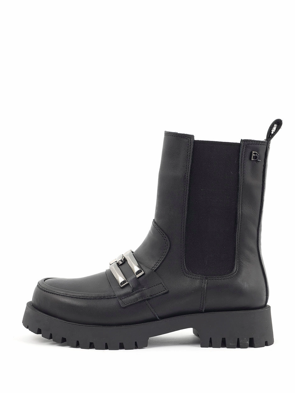 Nigel | Chelsea Boots Zwart Chelsea Boot With Sneaker Sole