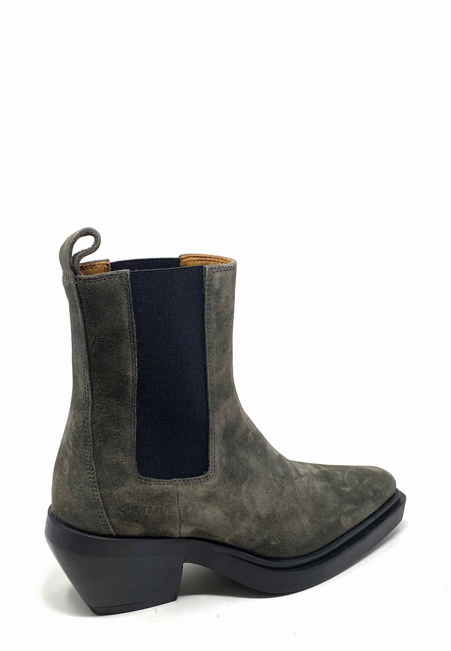 CPH236 Cowboy Boot |Off Black Suede Chelsea Boots Bonnegueule