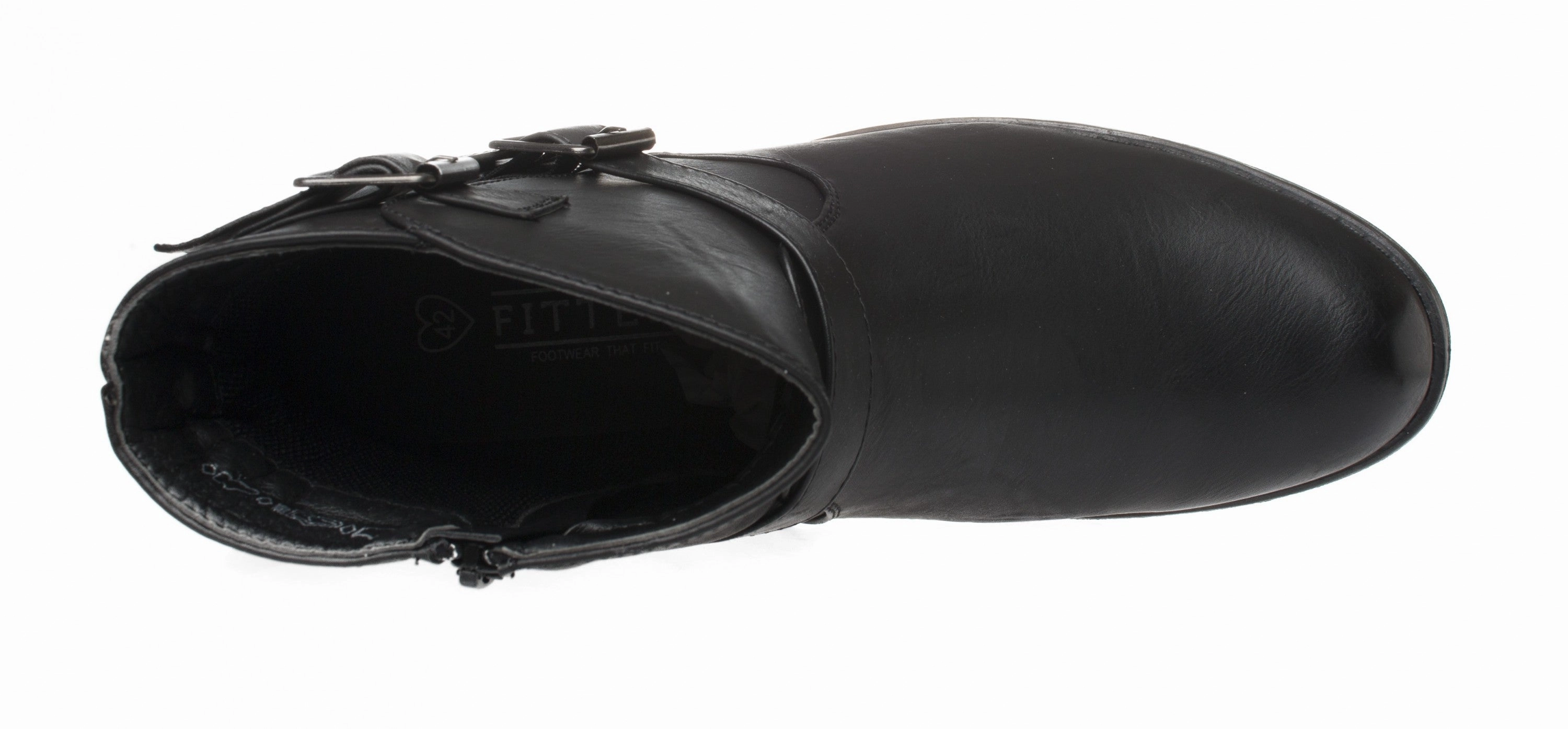 Silvia PU in schwarz - Damen Stiefelette Safari Chelsea Boot