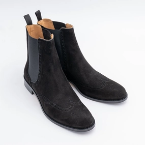 Chelsea Budapester Schwarz Ankle Boots Schuhe Blockabsatz Plateau Schnür