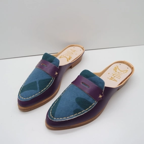 READY MADE. SIZE 39. THE MIA. UBE. 2CM HEEL. SLOW GOODS STUDIO LAKE 11 Lyra Lug Sole Loafers