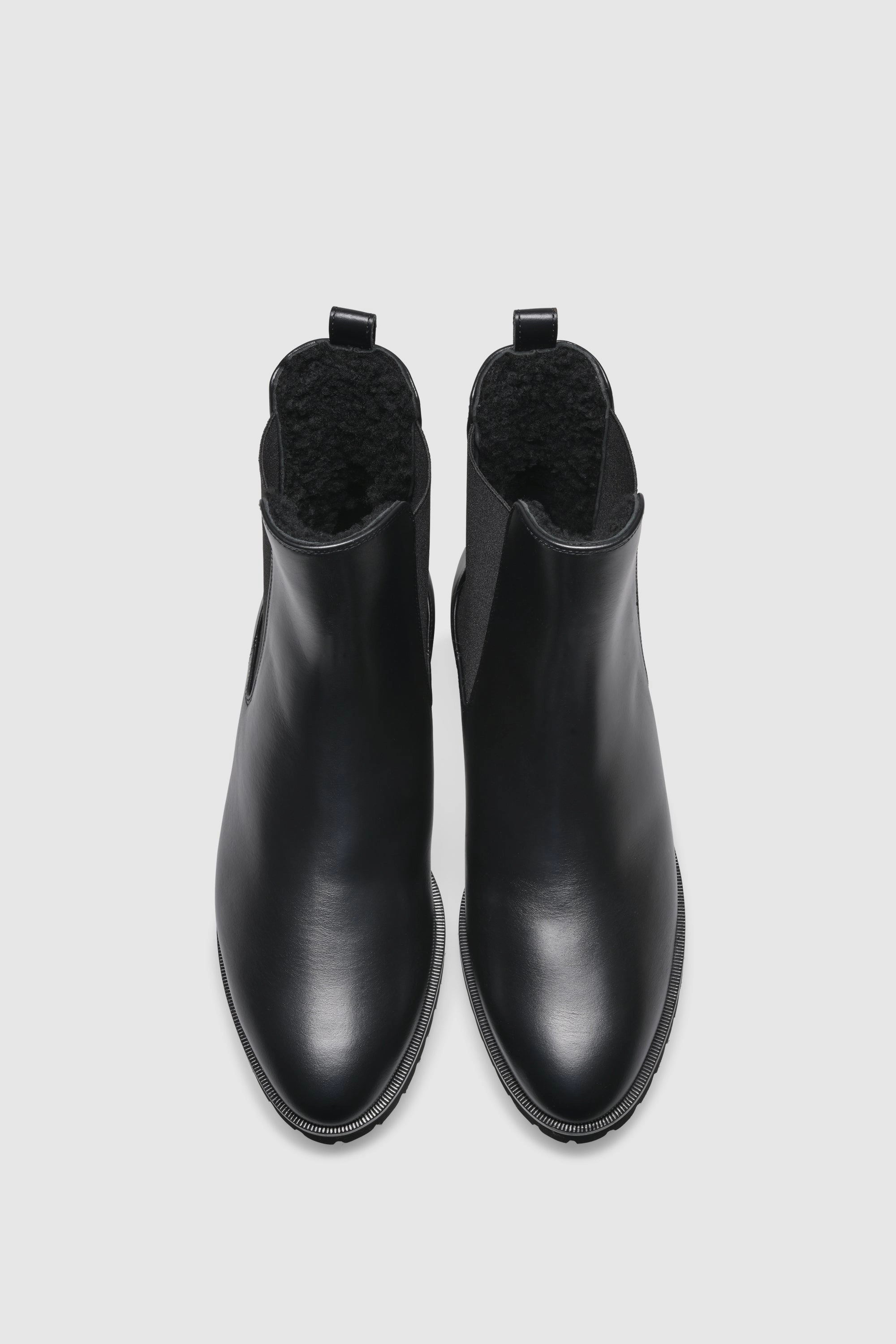 Stiefelette 7429 Vitello Black Shearling Black Die Besten Chelsea Boots