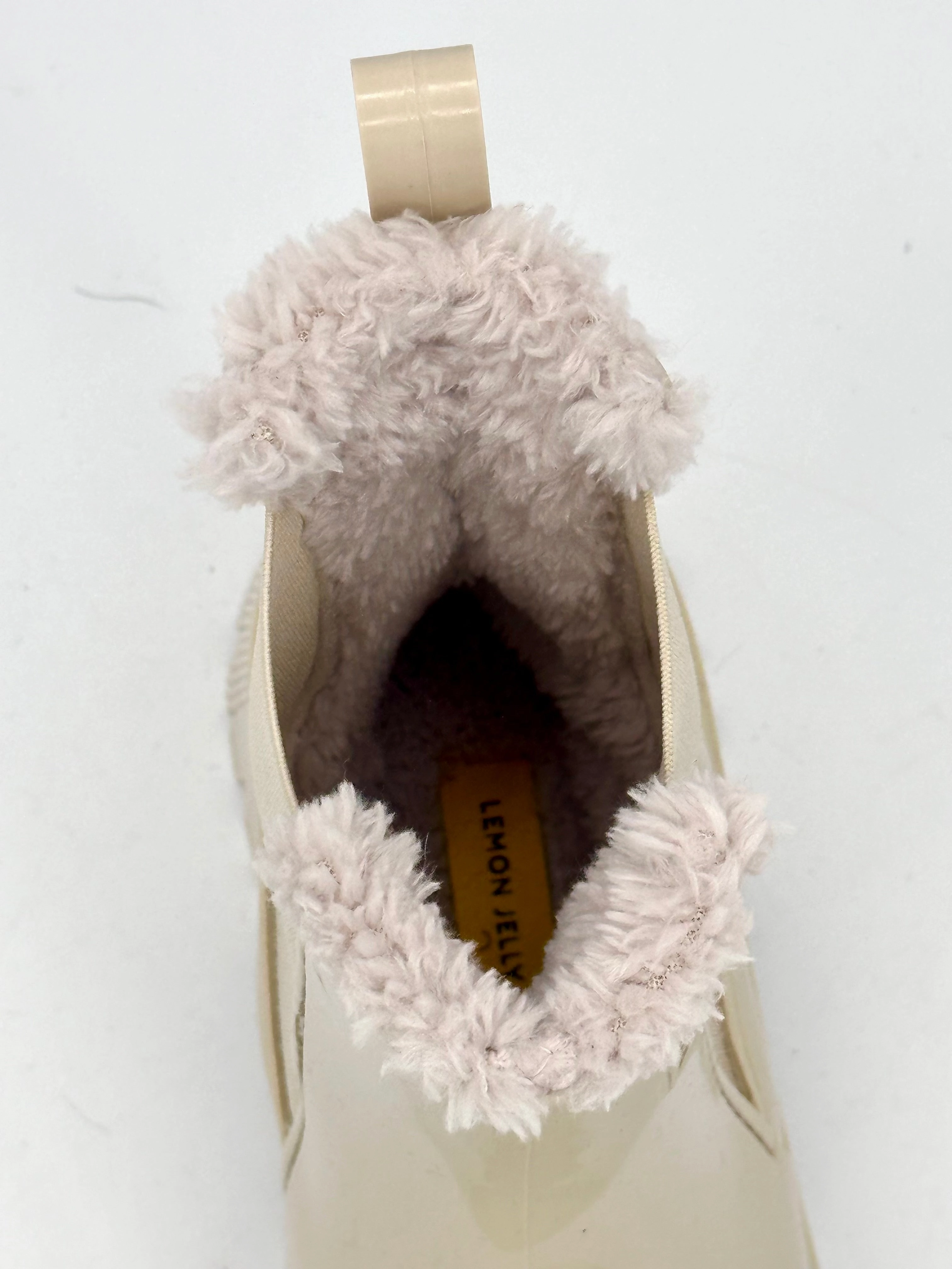 COLDEN VEGAN BOOT OAT MILK WITH FUR LINING Genuine Leather Ankle Boots South Africa