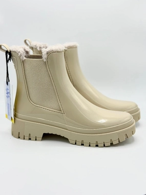 Ankle Boots Zu Jeans COLDEN VEGAN BOOT OAT MILK WITH FUR LINING