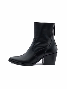 Sneaker Ankle Boots Stiefelette classic calf mit Reiverschluss schwarz