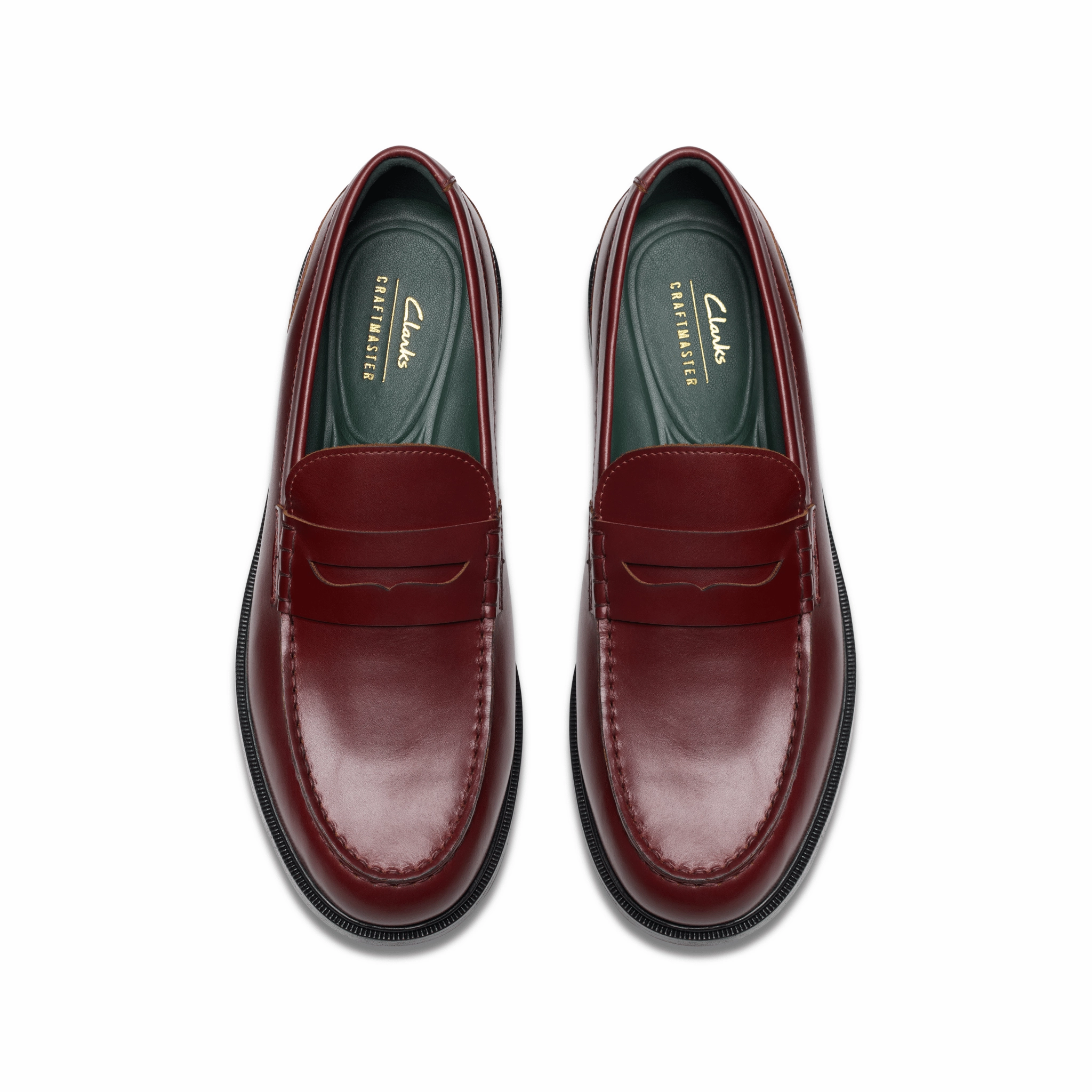 Clarks Originals Craft James Loafer Burgunderrot Shell Cordovan Tassel Loafers