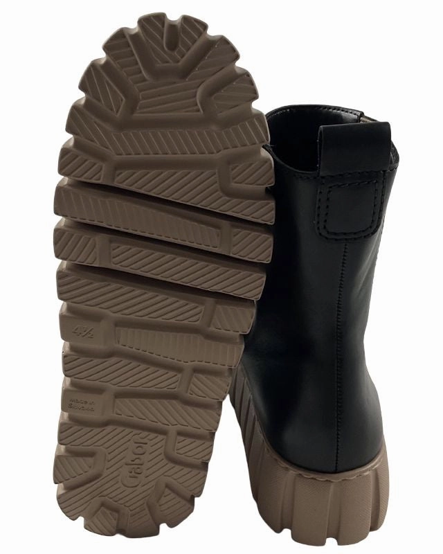 Ankle Boots Plateau Gabor Plateau Stiefelette  76.781.67 schwarz Glattleder