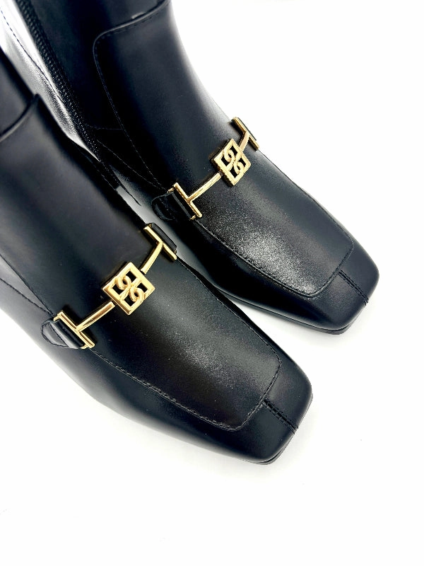 Fransen Stiefel CLASSY ANKLE BOOT BLACK LEATHER