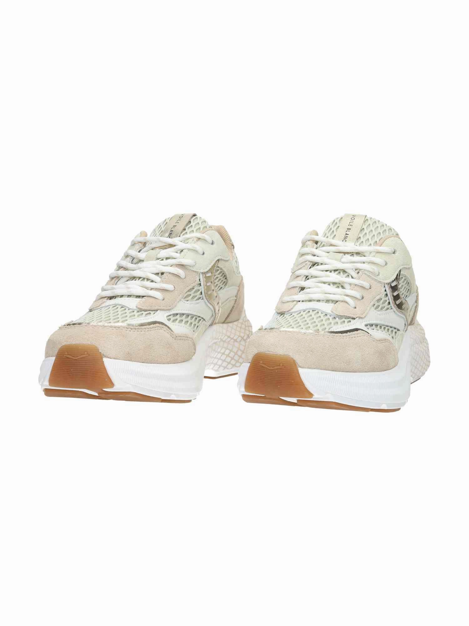 Club122. Suede/Mesh light beige/off white Luftige Sneaker