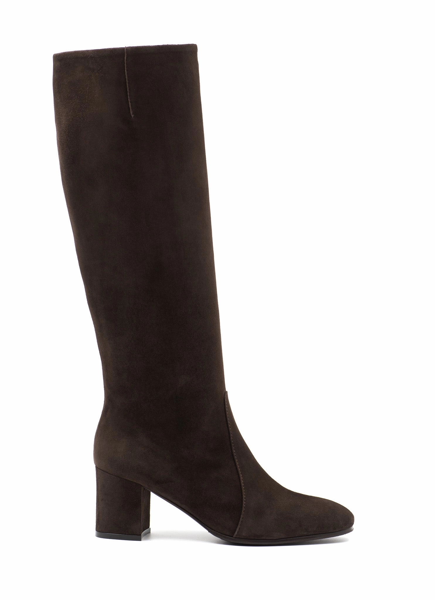 High Heels Overknee Leder Coffee Suede Knee-High Boots