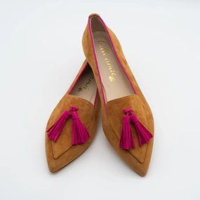 Cognac - Berry Penny Loafers Two Tone