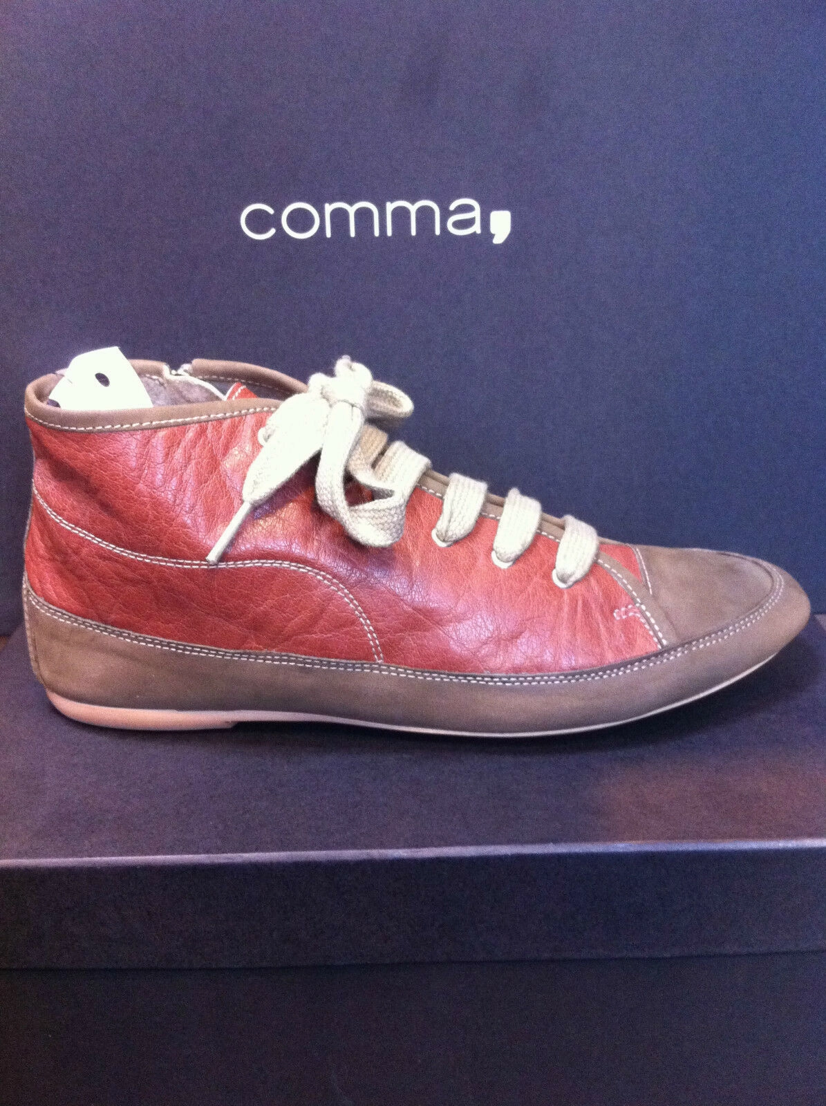 Comma, Damenschuhe Freizeitschuhe Schuhe Sneaker Shoes Echtleder Braun Maje Sneaker