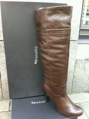 COMMA, Damenschuhe Schuhe Stiefel Boots Leder Toni High Boot Echtleder Woodstone Stiefel