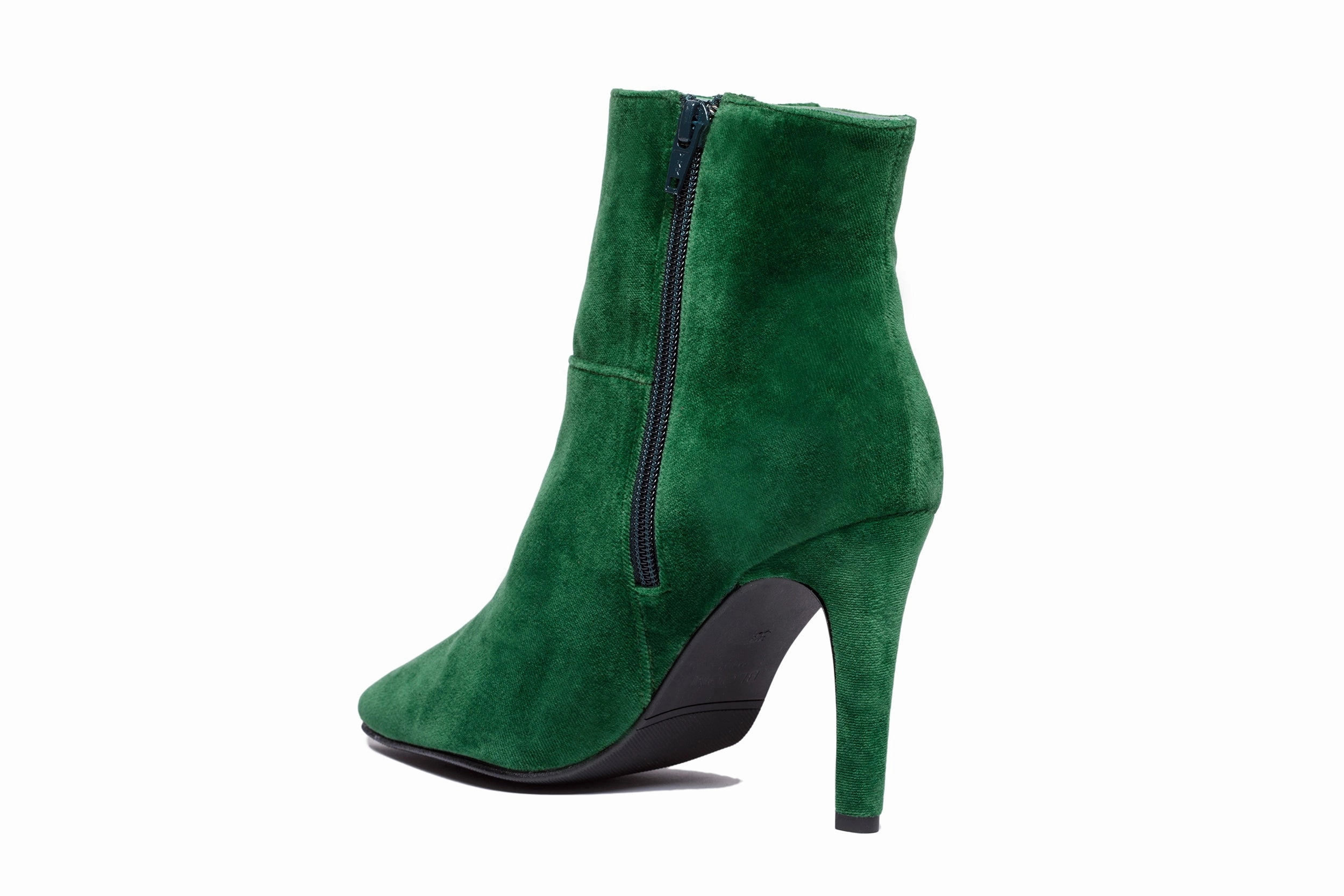 ROSE HIGH HEELS VELVET GREEN Sexy Women