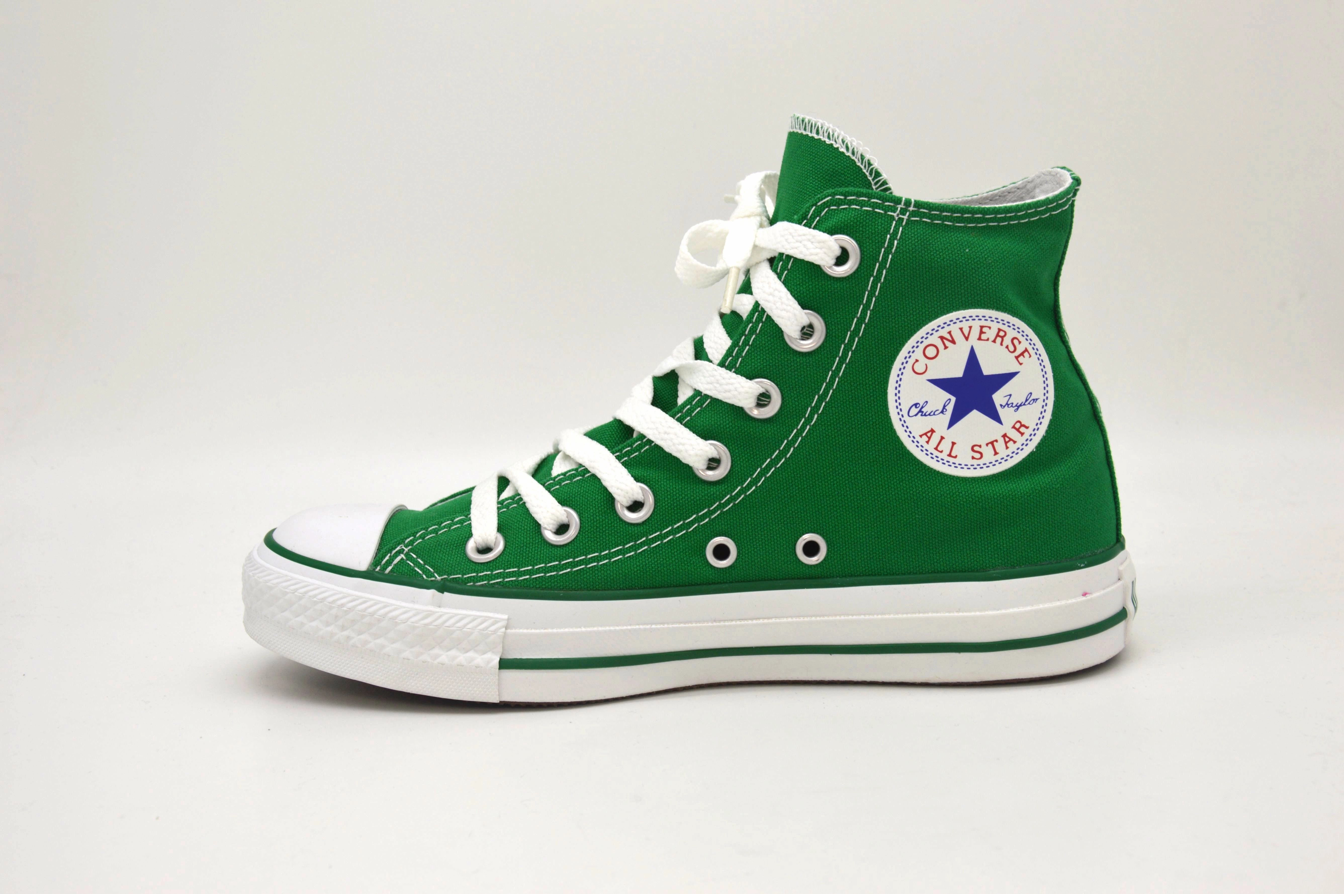 Converse All Star HI Schuhe Sneaker Chucks Taylor Green Grn Damen Mid Cut Sneaker → Sneaker