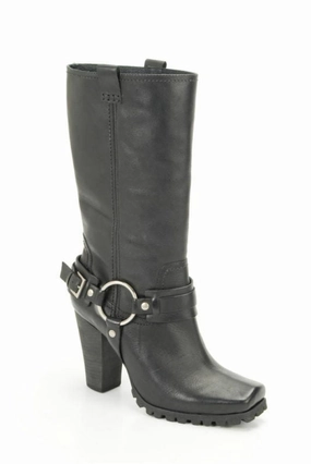 Bronx Schuhe Damen- Stiefel Lederstiefel in Schwarz NEU Selected Stiefel