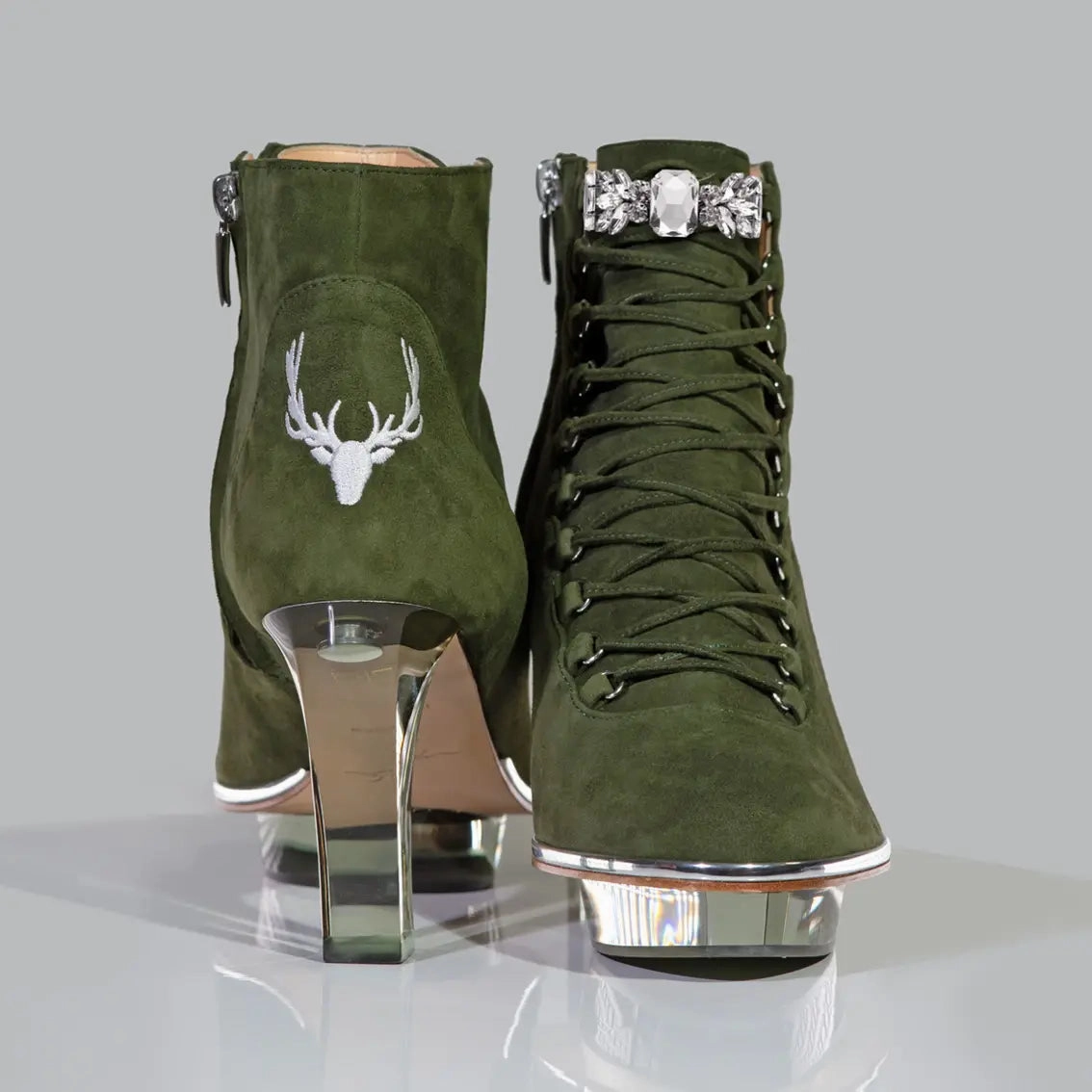 SAPHIRIS Closetoes Stiefeletten Dirndlschuhe grn Blowfish Ankle Boots