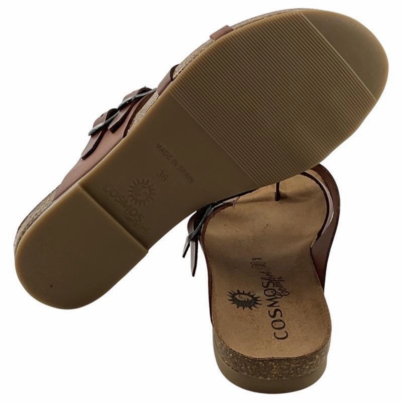 Cosmos 6106801-30-301 Damen Zehentrenner Kastanie Uncle Sam High Heels