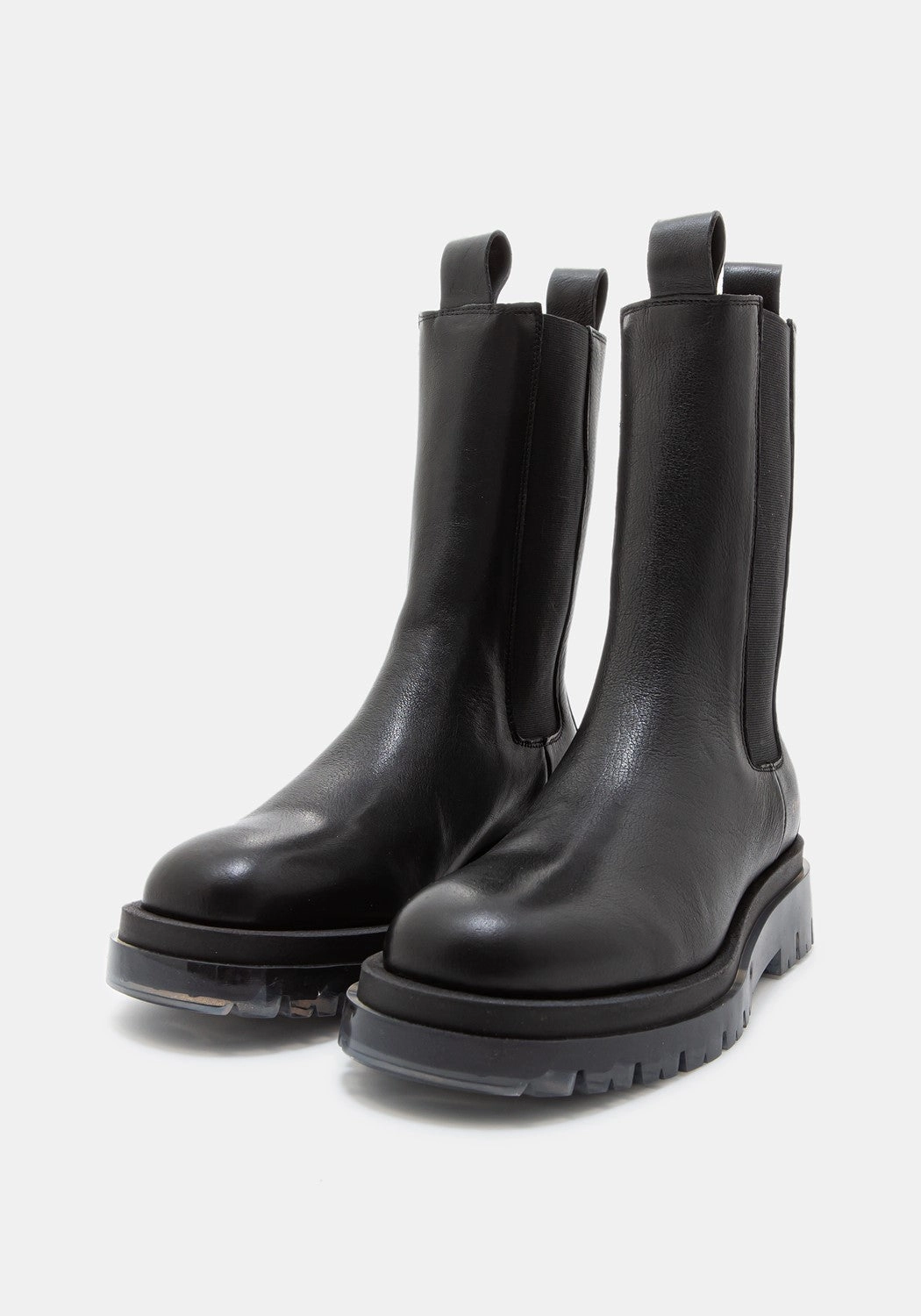 CPH1000 Vitello Chelsea High black/clear Think Drunta Stiefel