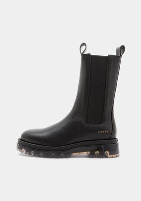 Ricosta Stiefel CPH1000 Vitello Chelsea High black/clear