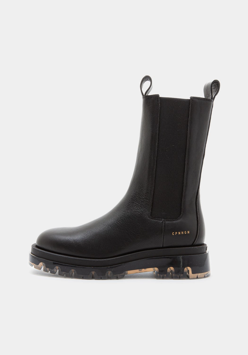 Ballerina Stiefel CPH1000 Vitello Chelsea High black/clear