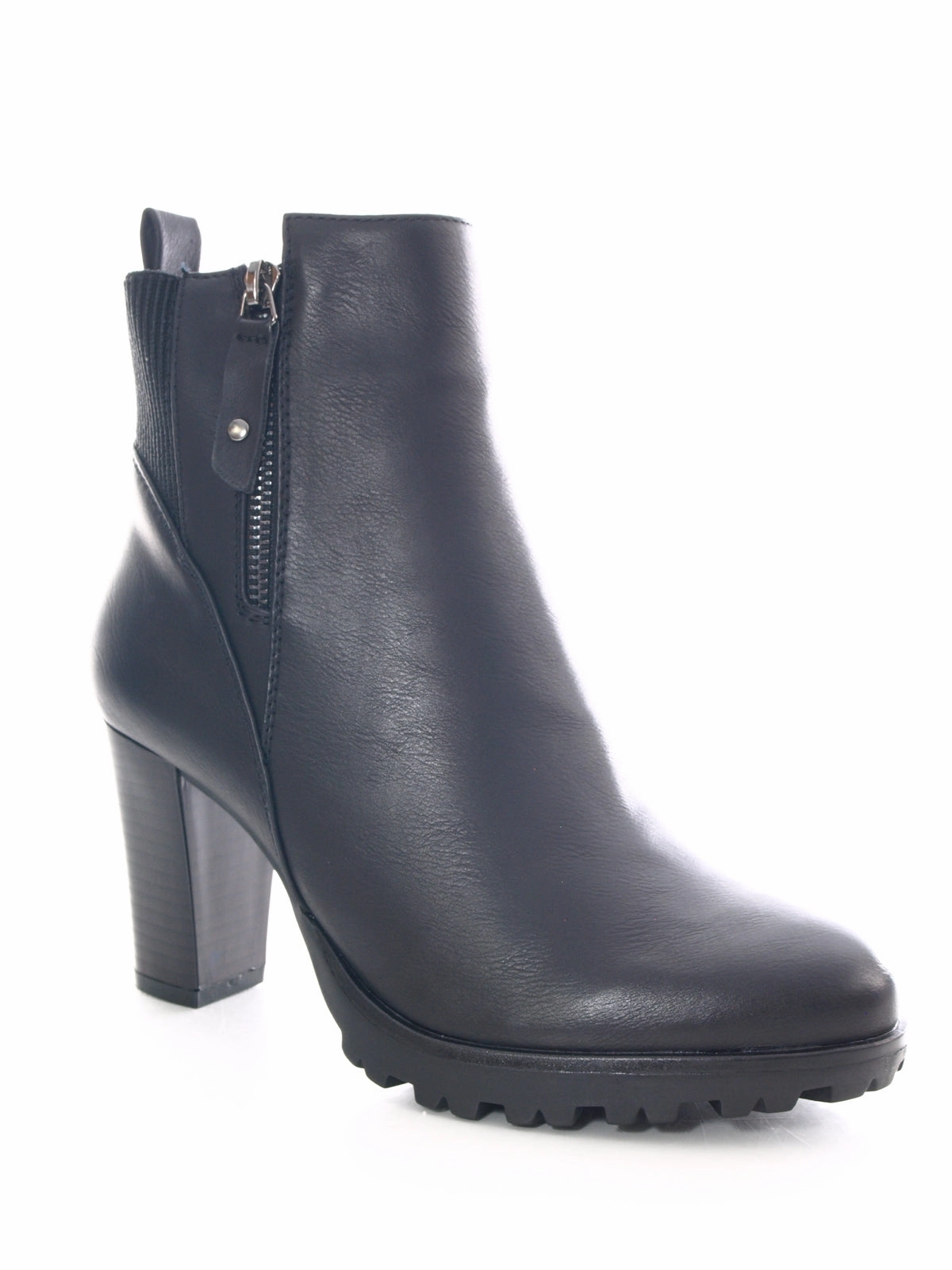 Galaxy Laufschuhe Damen Ankle Boots Stiefelette warm gefttert Black # 482