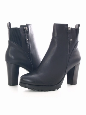 Laufschuhe Bestseller Damen Ankle Boots Stiefelette warm gefttert Black # 482