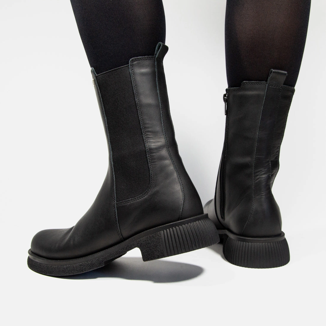 Damen Chelsea-Stiefeletten Looke ELISHIE Winter High Heel Ankle Boots