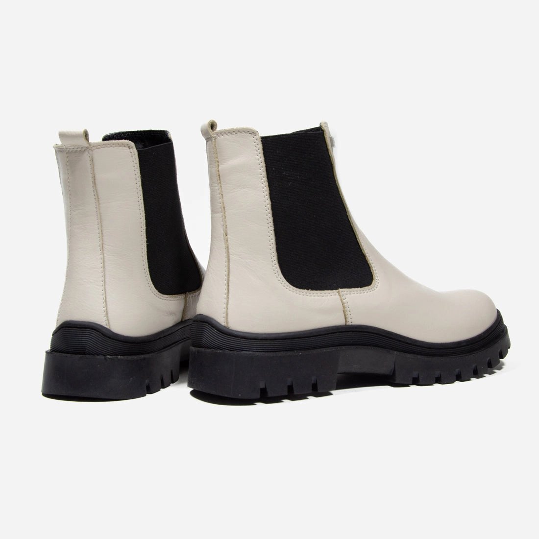 Damen Chelsea-Stiefeletten Looke LASINNE Extra Wide Lace Up Ankle Boots