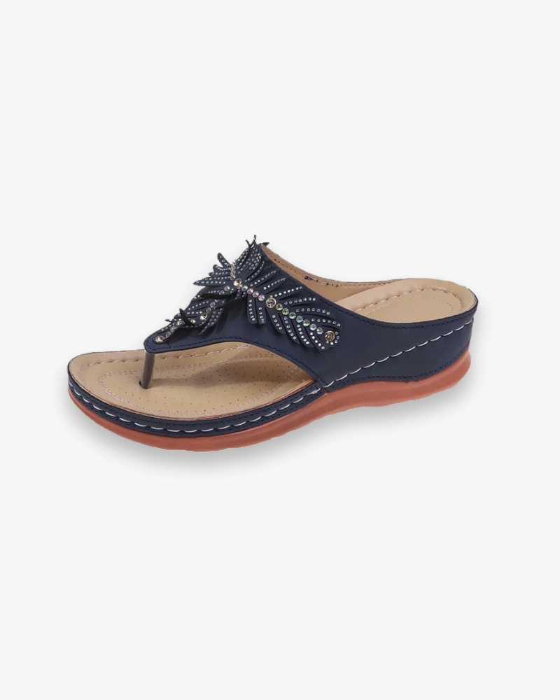 Damen Glitzer Stilvolle Sandalen | Flip-Flop Sandalen Zum Cocktailkleid